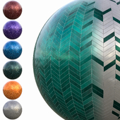 7 colors of hand made ceramic and glazed tiles- Vol 12