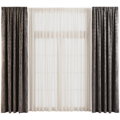 Bristol Curtain with Wide Tulle