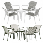 Thorvald outdoor table and chair set SC101 SC102 Andtradition