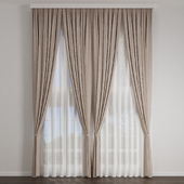 Curtain 39/ Curtains with tiebacks high 650cm