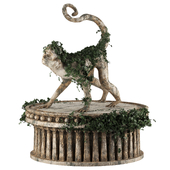 Monkey Statue with ivy NO 01