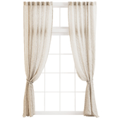 Linen Curtains with Rope Tiebacks