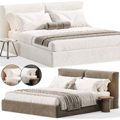 Foster 180 Bed By sofa
