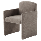 Justine Brown Upholstered Dining Armchair