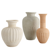 Cannelée Terracotta Vases by Athena Calderone