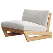 Sunset Teak Lounge Chair by Crate&Barrel