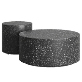 Terrazzo Black Coffee Tables by Crate&Barrel