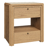 Crate and Barrel nightstand Caldwell Barley