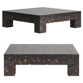 Scatola Brown Faux Horn Coffee Table by Crate&Barrel
