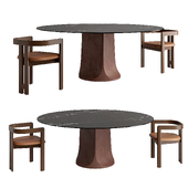 Togrul Dining Table - Pigreco Chair