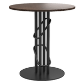 OM Table bar loft for bar, cafe with round table top PS006.2