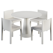 Billy Cotton Simple Dining Table (44") and chair, Westelm