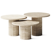 Interlude Amerigo 3 Coffee Table Set