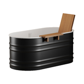 Agape Vieques XS Bathtub With Backrest & Shelf