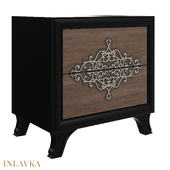 OM Bedside table with two drawers in Italian style