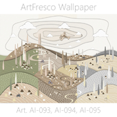 ArtFresco Wallpaper - Designer seamless photo wallpaper Art. Ai-093, Ai-094, Ai-095 OM