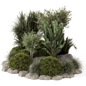 Outdoor Garden Set Bush and Tree - Garden Set 2360