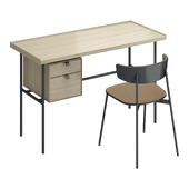 Kutxa Desk & Kol Chair