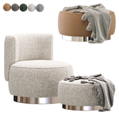Yves Round Armchair by Minotti