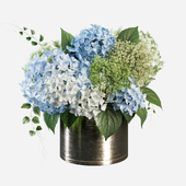 Hydrangea blue bouquet