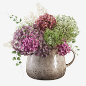 Hydrangea pink bouquet