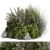 Outdoor Plants Bush -Bush Set 2385