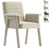 Modern Upholstered Velvet Channel Back Dining Chairs