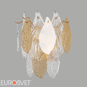 OM Pendant chandelier with glass diffuser Bogate's 369/3 Leaf