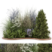 Outdoor Garden Set Bush and Tree - Garden Set 2397