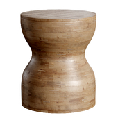 Mazy Mazy solid mango wood side table, Ø 40 cm