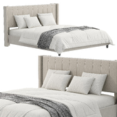 Martha Stewart Kay Upholstered Platform Bed