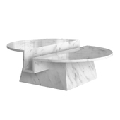 Girare Italian Carrara Coffee Table
