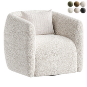 Bernhardt Aline Upholstered Swivel Barrel Chair