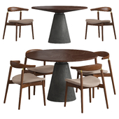 Deephouse Round 120 Dining set