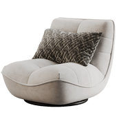 Lucca Swivel Pillow Accent Chair