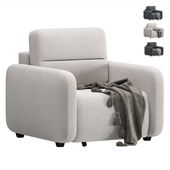 Leslie Velvet Sand Sofa Bed by Divan.ru / Кресло-кровать Лесли