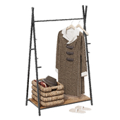 Felton floor hanger with coat