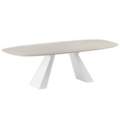 OM Glass Style Table 839 oval 2380x1119