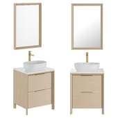 dantonehome Dive small vanity unit with 2 drawers