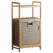 Storage rack with laundry basket Bambuchka