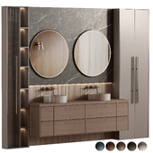 Bathroom furniture N039 in Neoclassic and Modern style