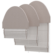 Arched Roman blinds 3