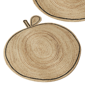 Apple Braided Jute Rug by Ferm Living