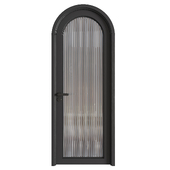 Modern Arched Wooden Door 05