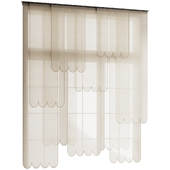 Layered Scallope Panel Curtain