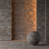 Brick Material 005 | Old Brick Pattern | PBR 4K PNG Seamless