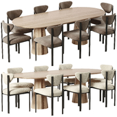 The Cooper Dining Chair and Bank Oval Dining Table