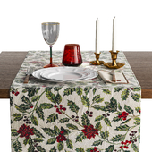 Christmas table set ZaraHome 1/ Новогодний сет для стола 1