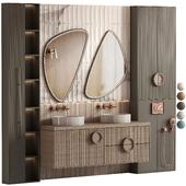 Bathroom furniture N040 in Neoclassic and Modern style