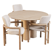 Dining Set: GlobeWest and FourHands (Hayes Table and Madeira Chairs)